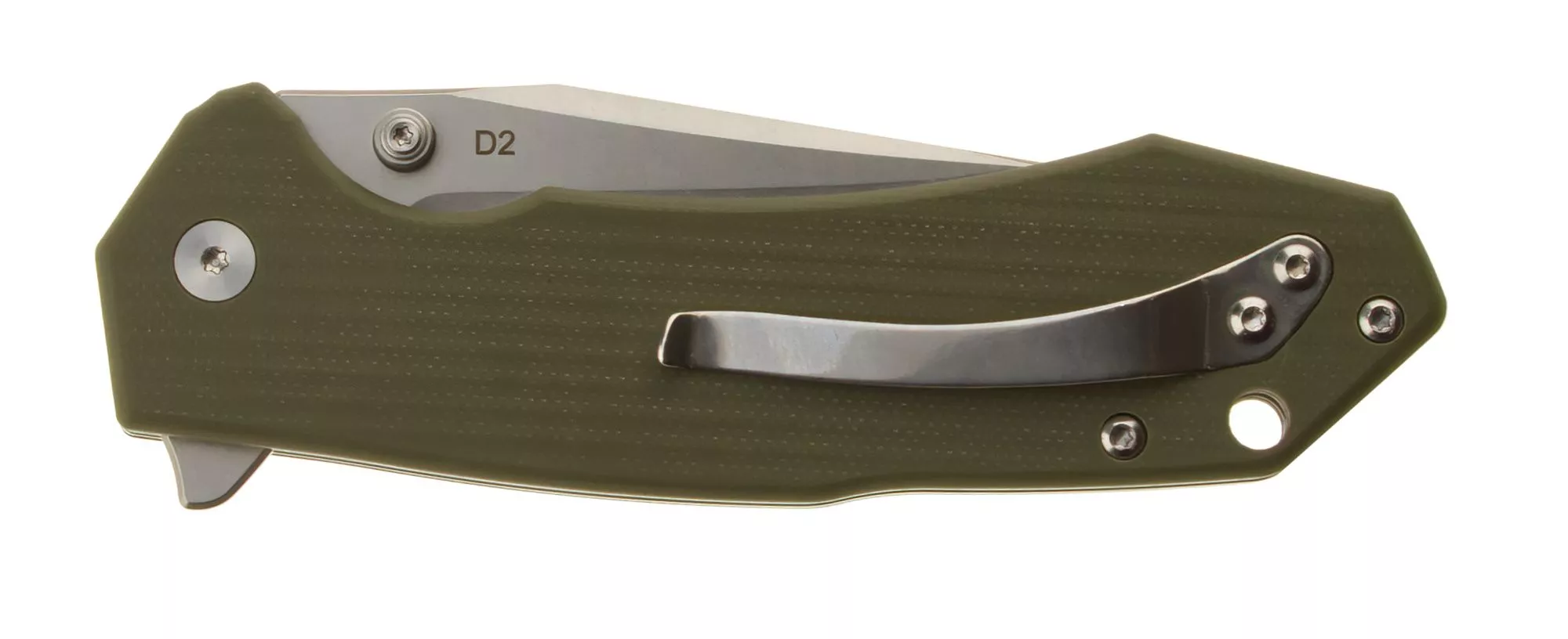 Welde nóż składany D2F64 ciemna zieleń