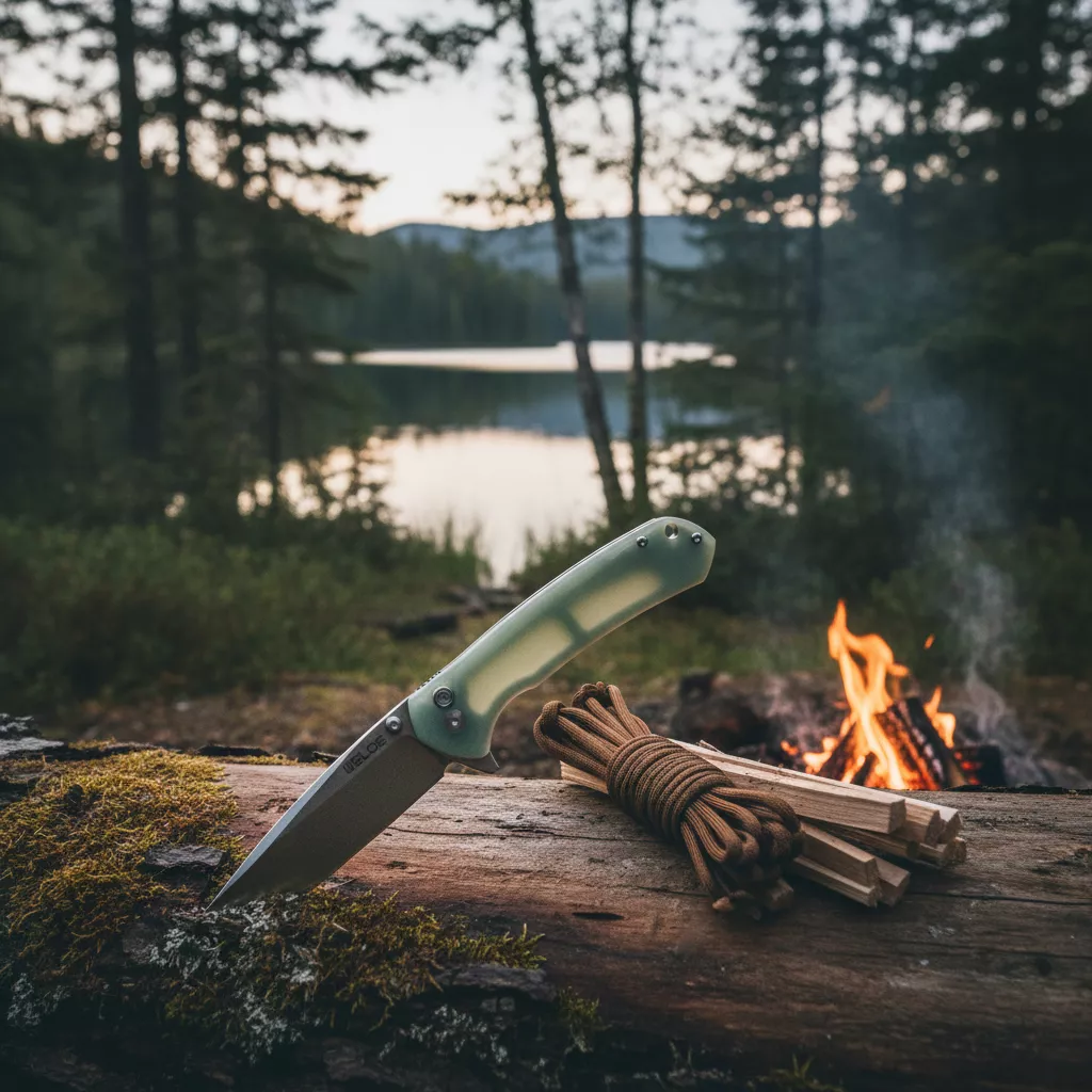 Welde nóż składany tanto D2F64 jadeit
