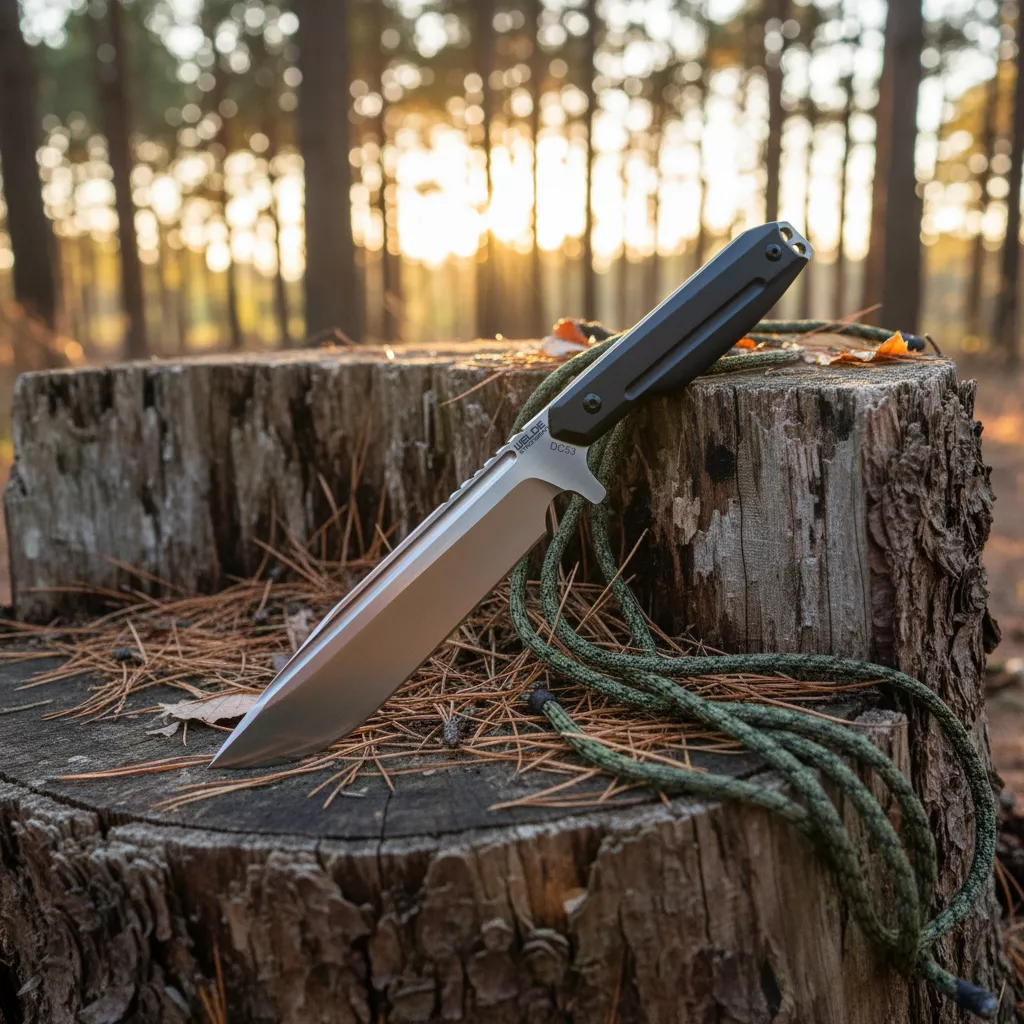 Welde Strongman G10 Nóż Survivalowy stal DC53 63 HRC z pochwą Kydex