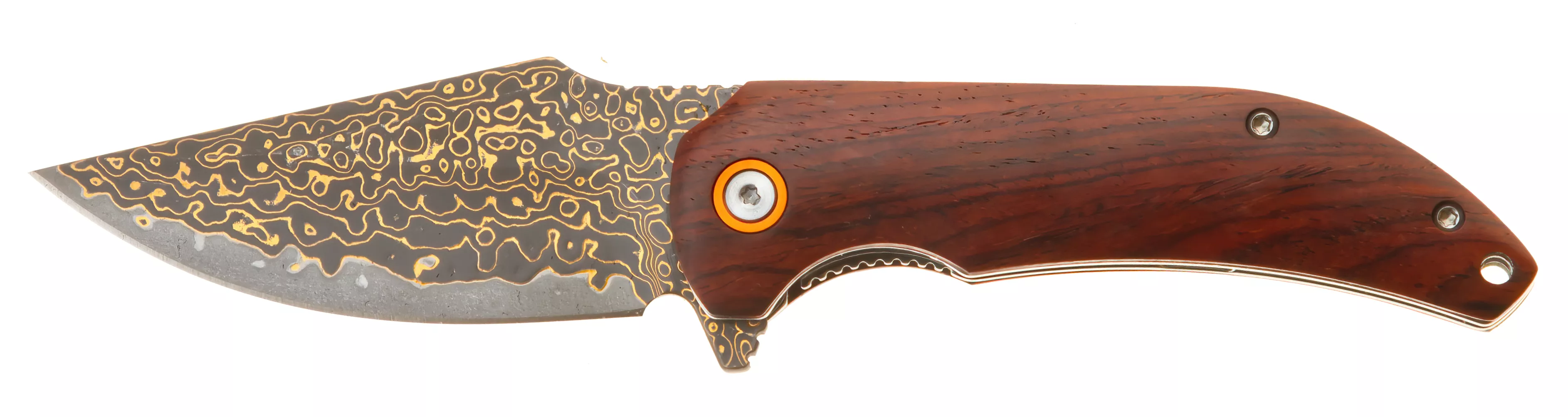 Nóż składany Welde VG01 VG10 Mokume Gane Drewno Różane