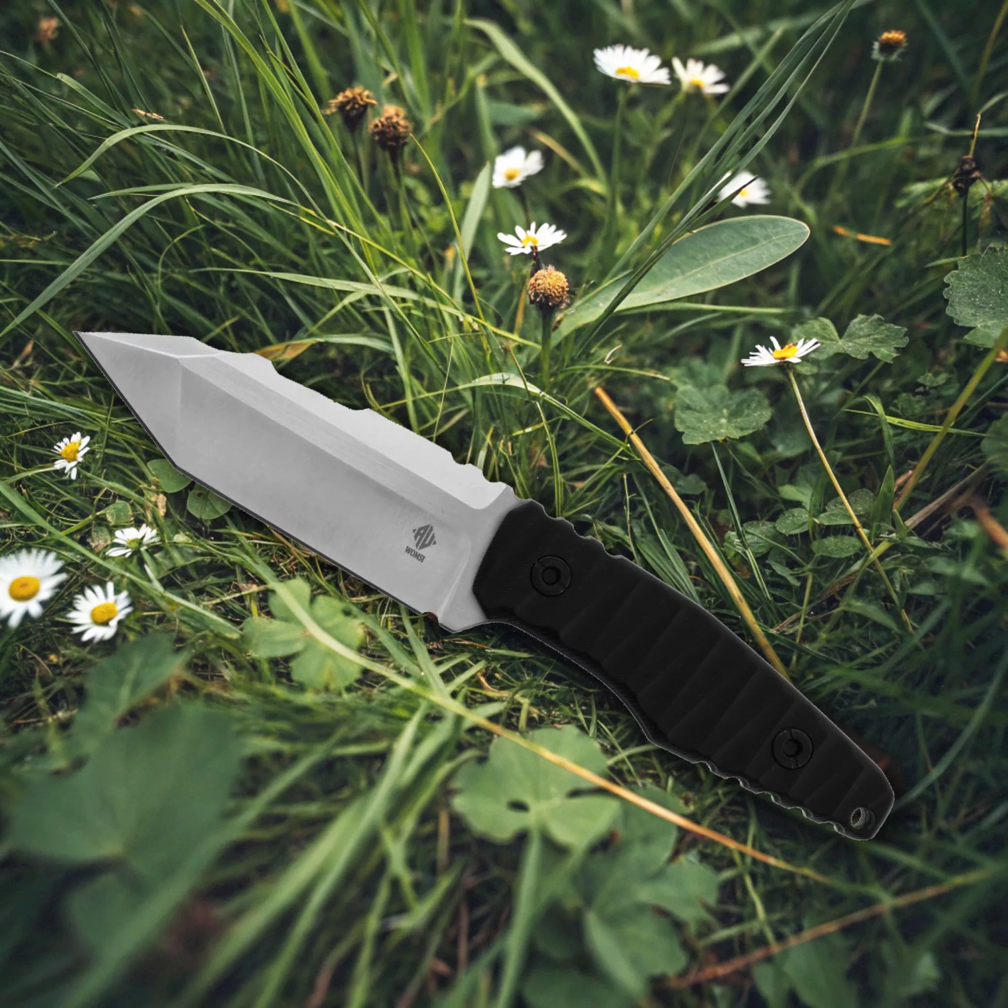 Womsi Rock nóż taktyczny czarne G10 14C28N.