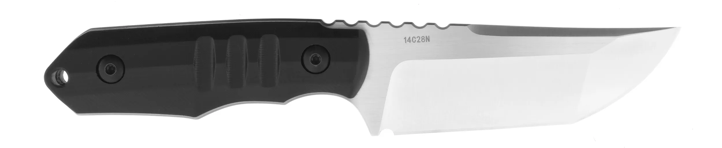 Womsi Stein nóż taktyczny czarne G10 14C28N.