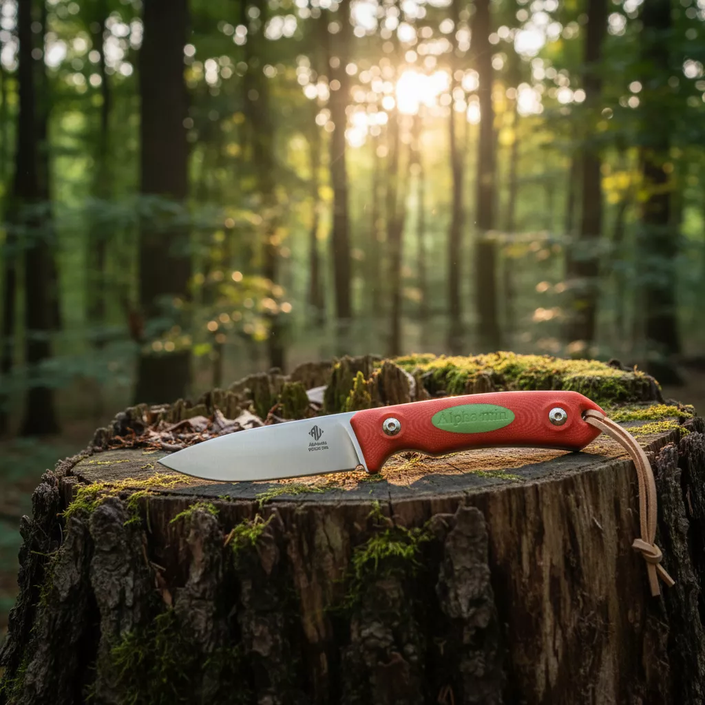 Womsi Alpha miu nóż czerwona mikarta S90v