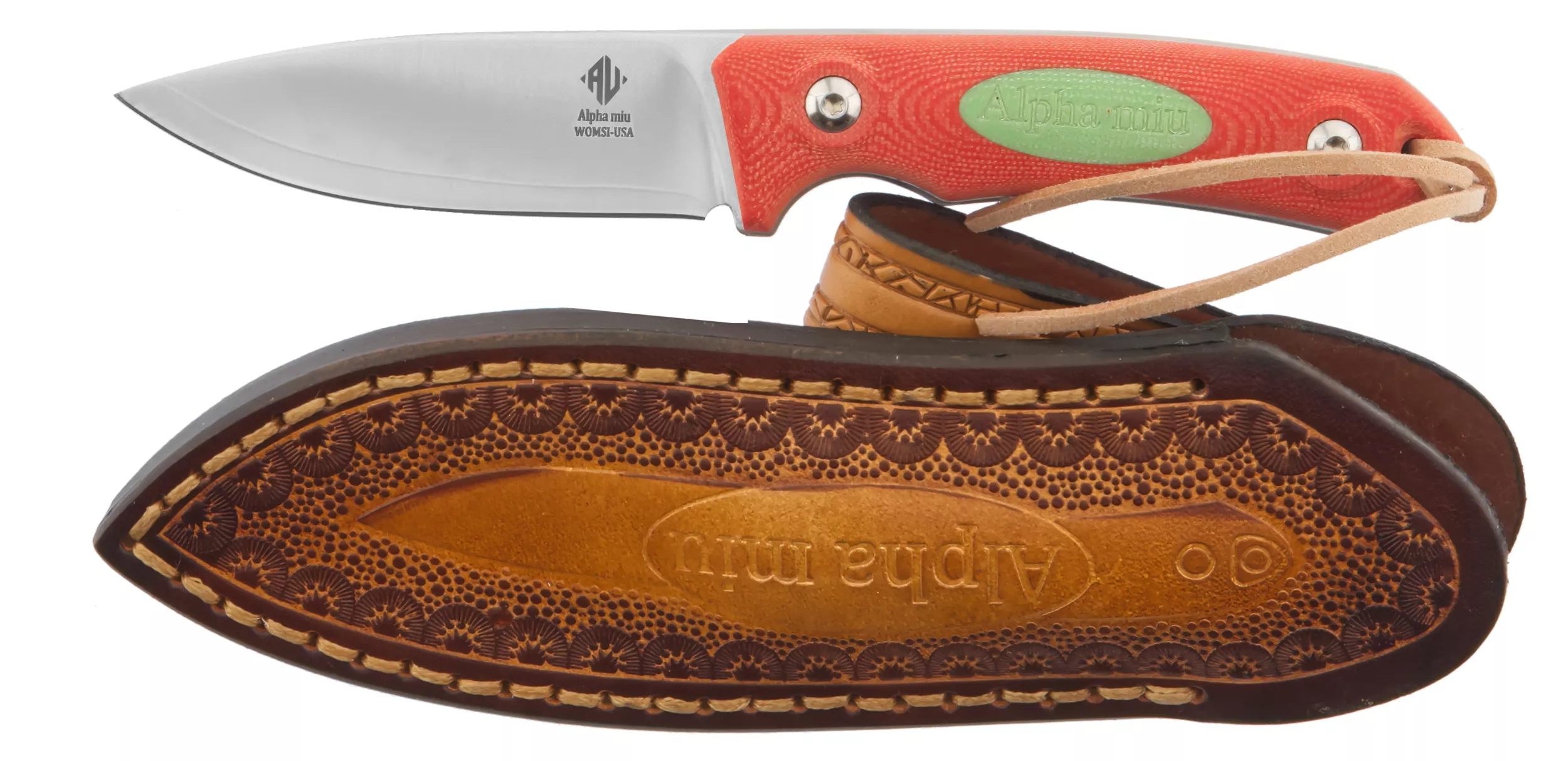 Womsi Alpha miu nóż czerwona mikarta S90v