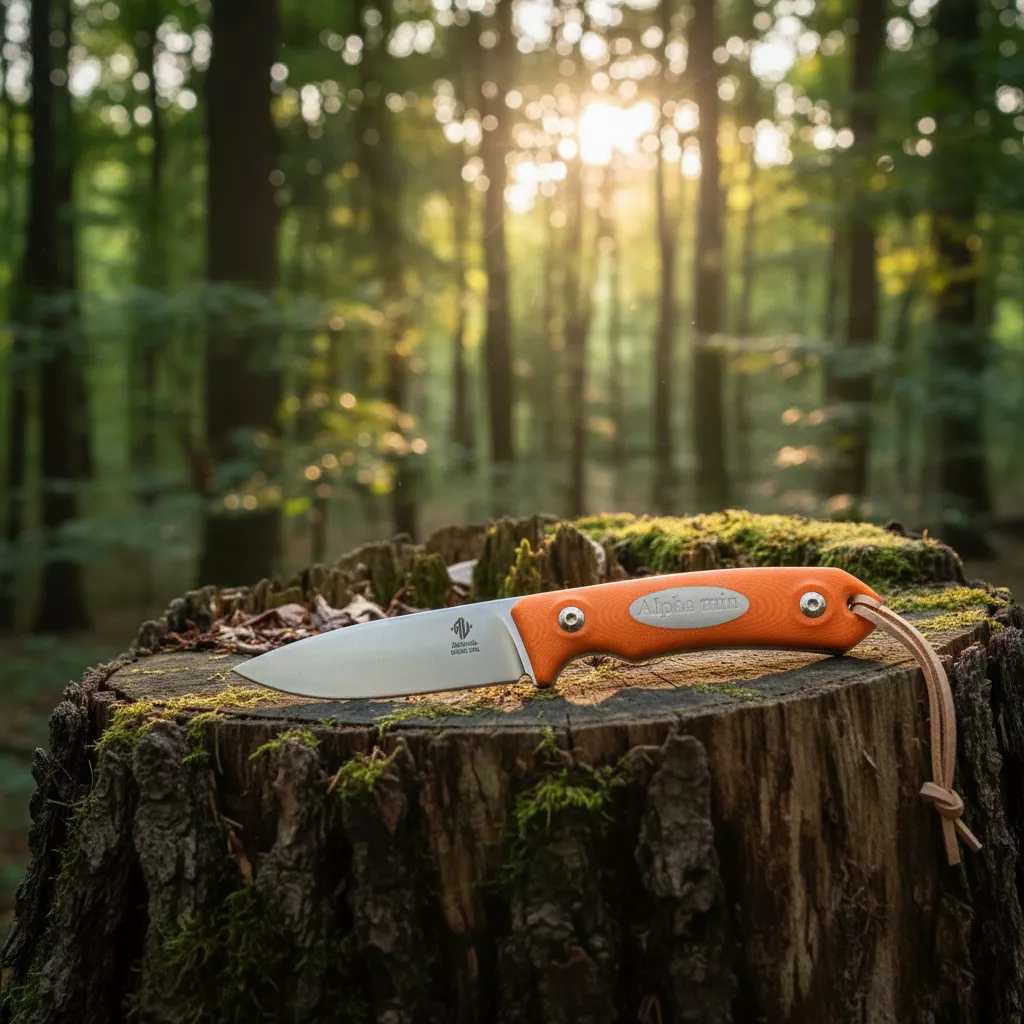 Womsi Alpha miu nóż pomarańczowa mikarta S90v