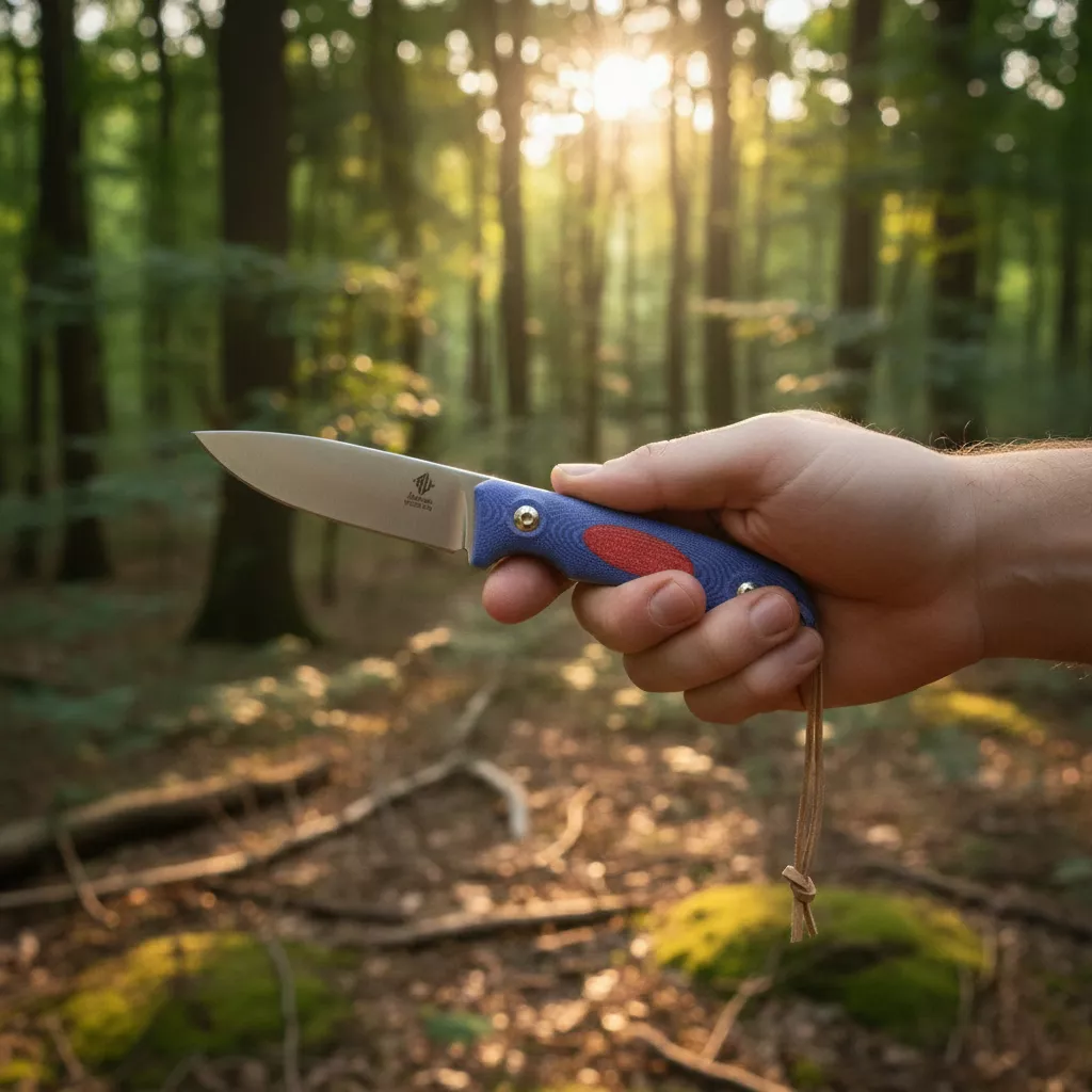 Womsi Alpha miu nóż niebieska mikarta S90v