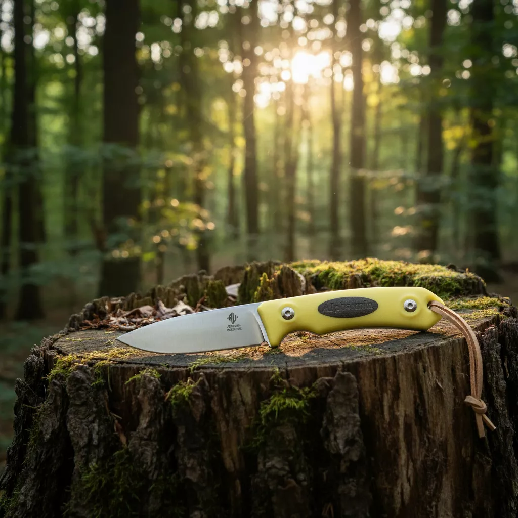 Womsi Alpha miu nóż żółta mikarta S90v