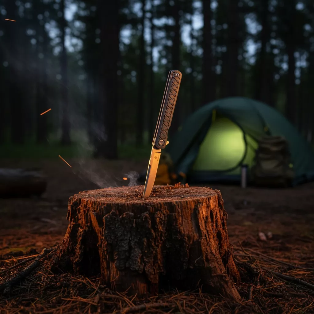 Womsi Wolf nóż składany tanto blue G10 14C28N