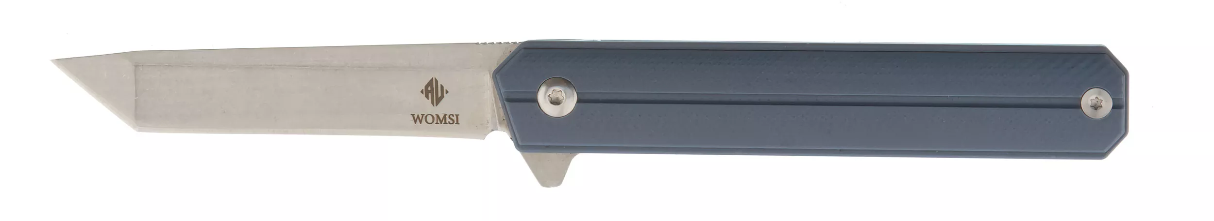 Womsi Wolf nóż składany tanto blue G10 v2 14C28N