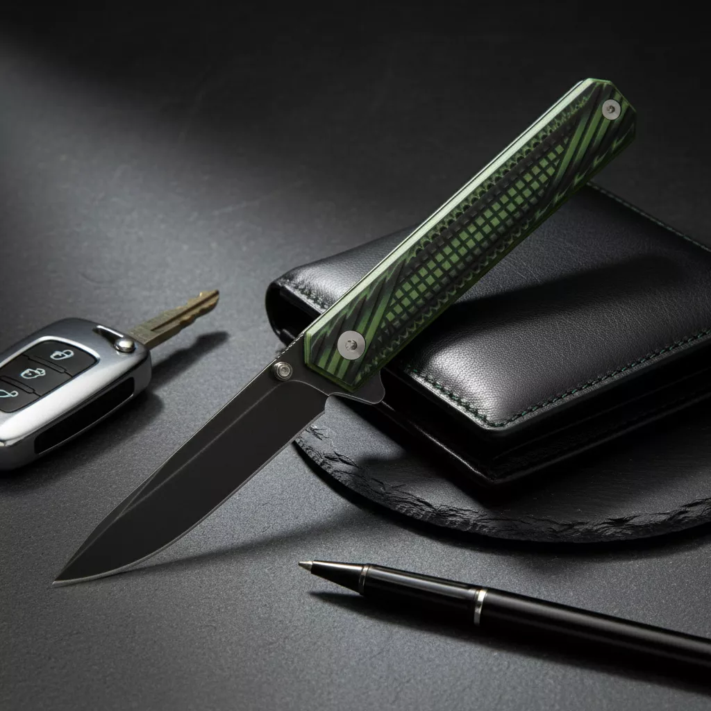 Womsi Wolf nóż składany dark green 2 G10 S90V