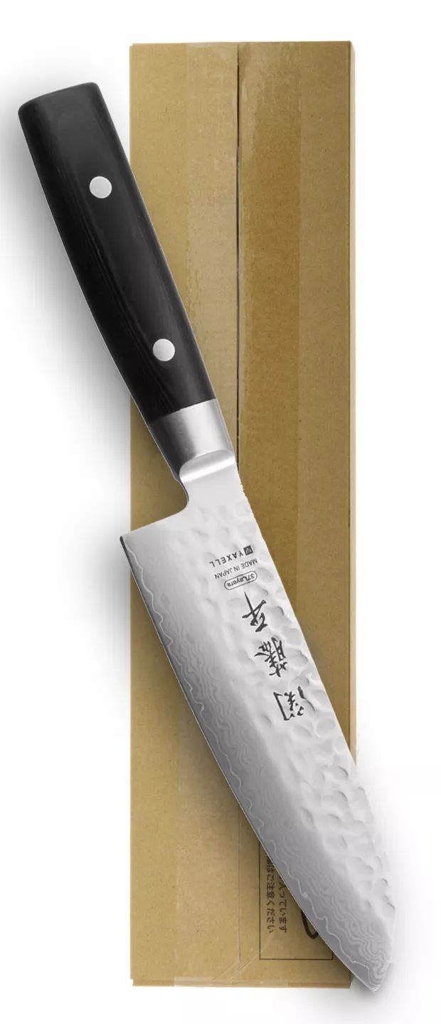 Yaxell nóż kuchenny Santoku 16,5 cm damast VG10