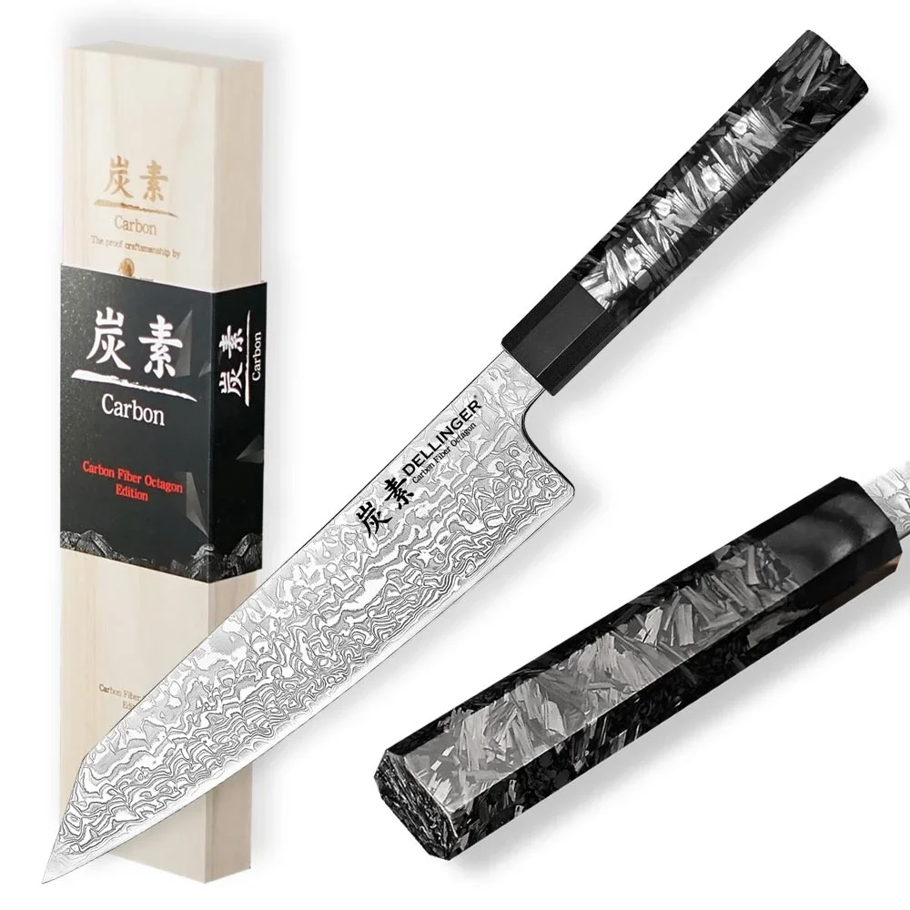 Dellinger Carbon Fiber Octagon Kiritsuke 21.5 cm