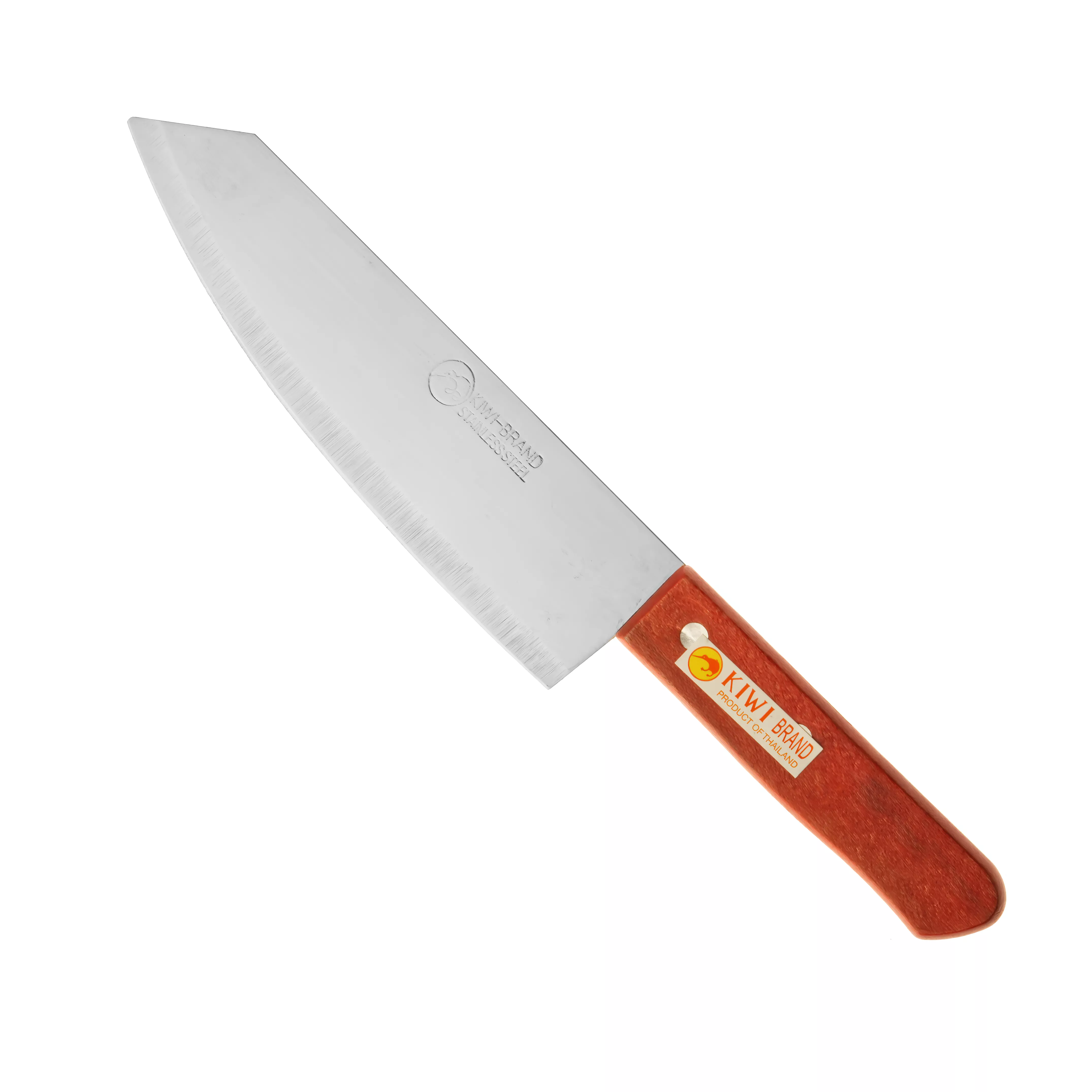 KIWI Nóż kuchenny Bunka, stal 3CR13, drewniana rękojeść, ostrze 17,5 c