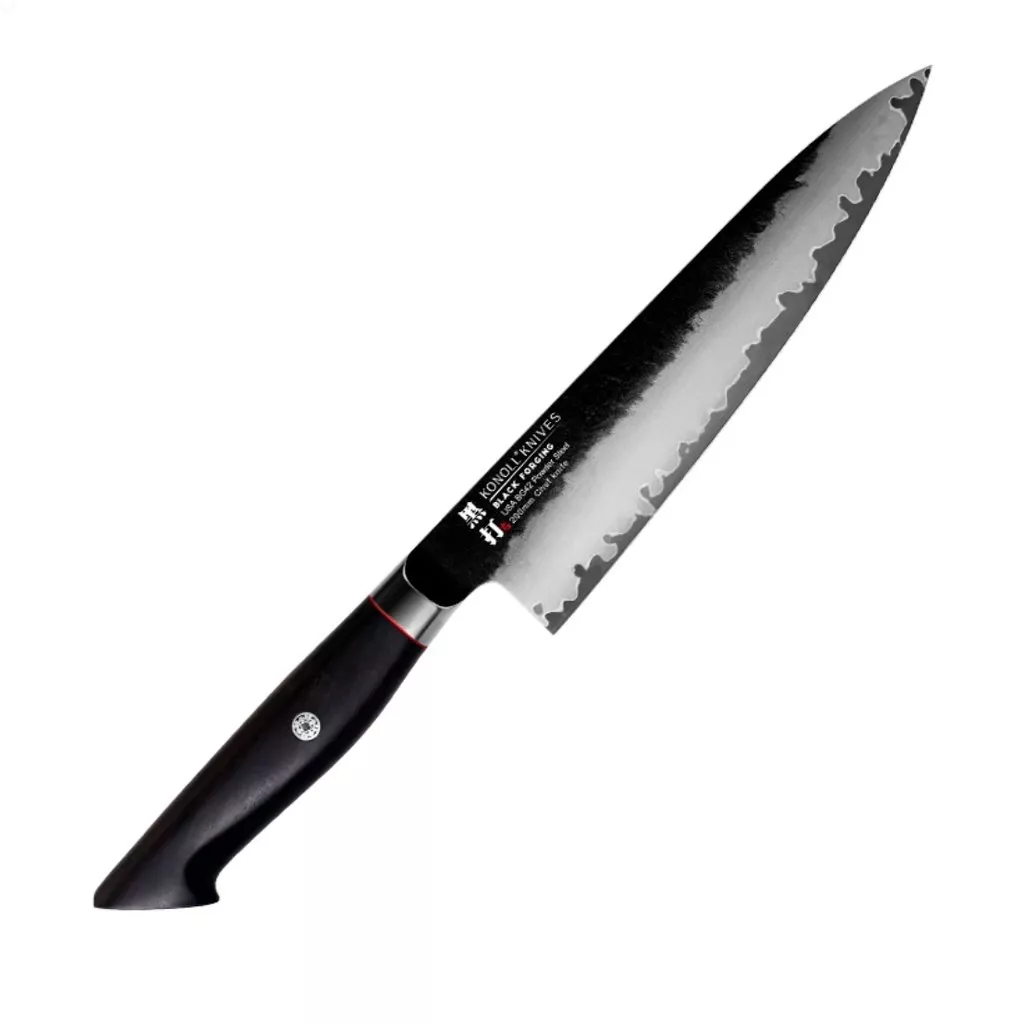 Nóż szefa kuchni Konoll Black Forging BG-42, ostrze 20 cm