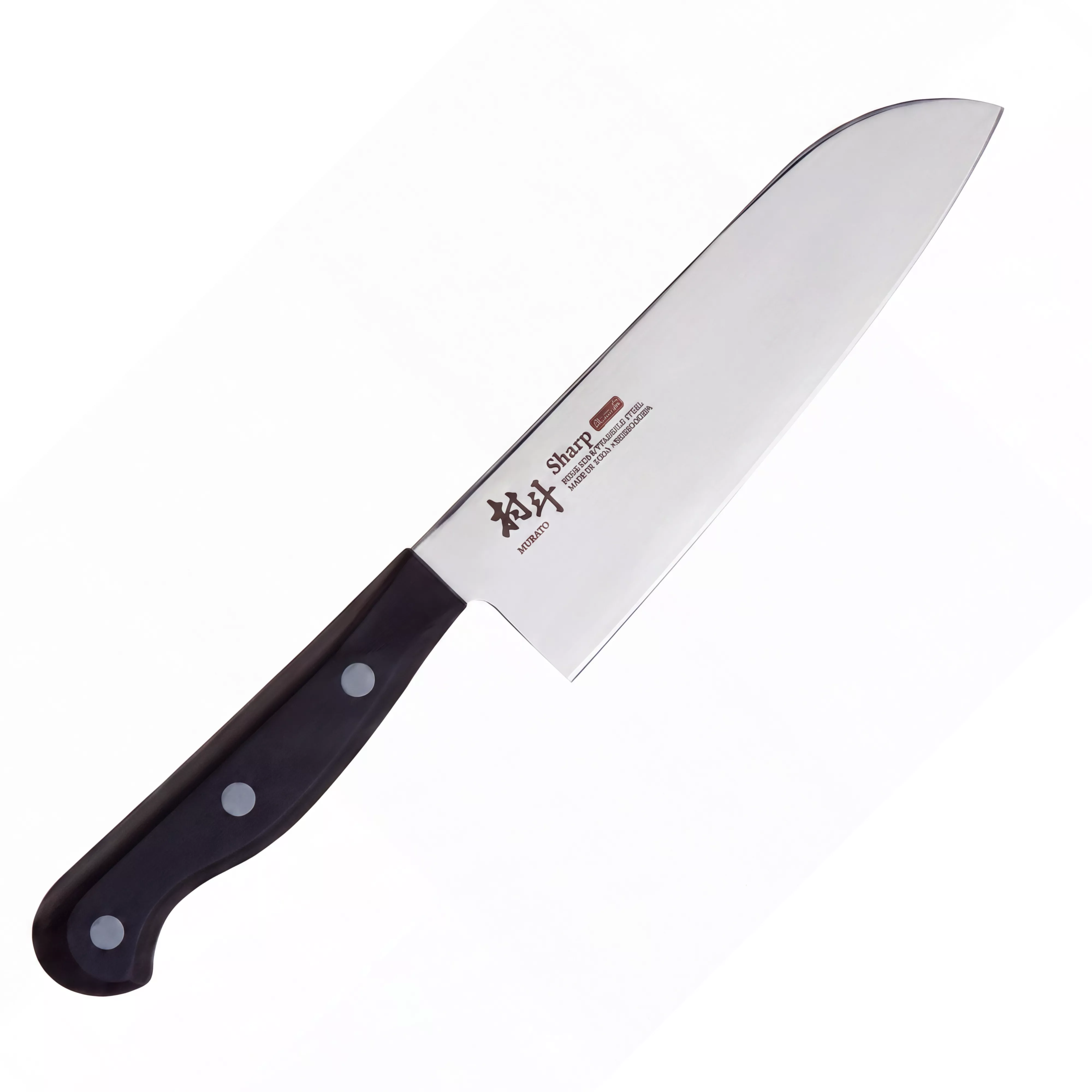 Japoński nóż Santoku Shimomura Murato Sharp MSP-101 AUS-10 16.5 cm