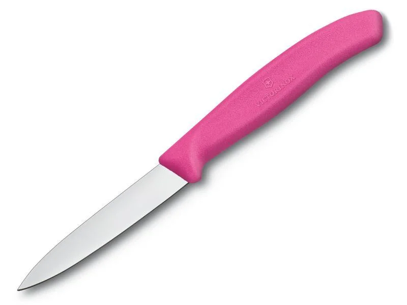 Victorinox nóż do obierania 8cm gładki różowy
