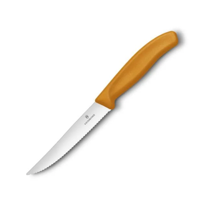 Victorinox nóż uniwersalny 12cm ząbkowany pomarańc
