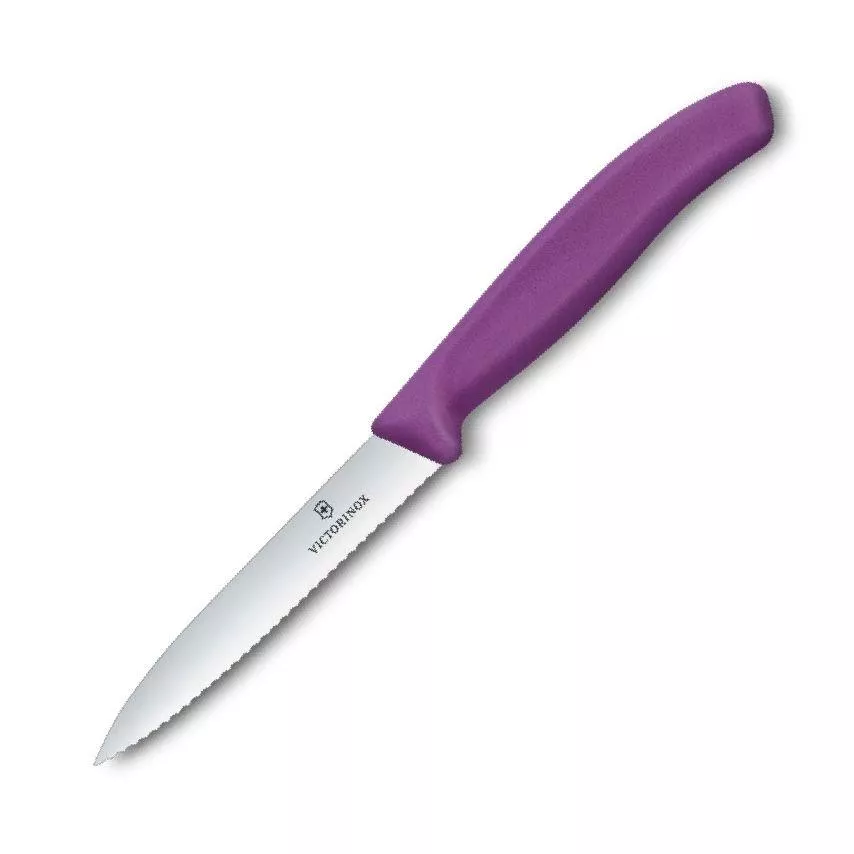 Victorinox Swiss Classic Nóż Ząbkowany do Steków i Pizzy, Fioletowy, 11