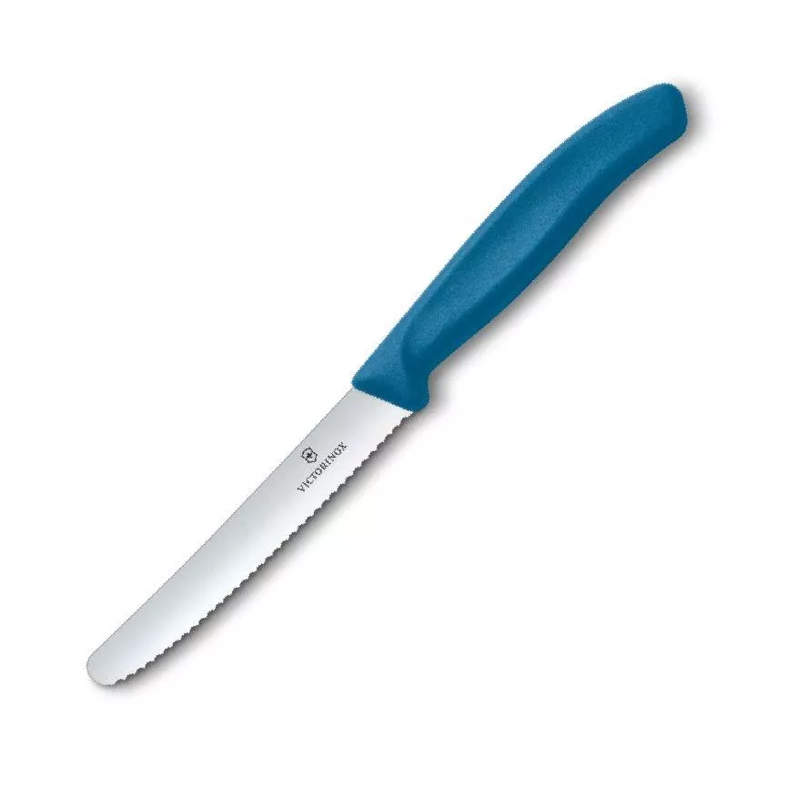 Victorinox Swiss Classic Nóż Uniwersalny Ząbkowany Pikutek, Niebieski 11