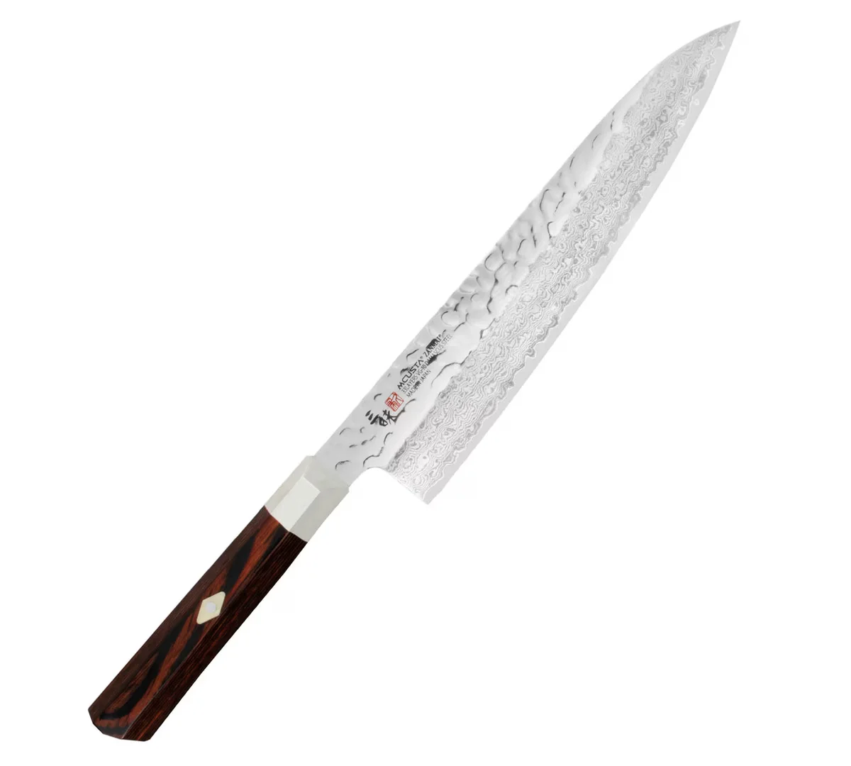 Mcusta Zanmai VG-10 Supreme Hammered Nóż szefa 21c