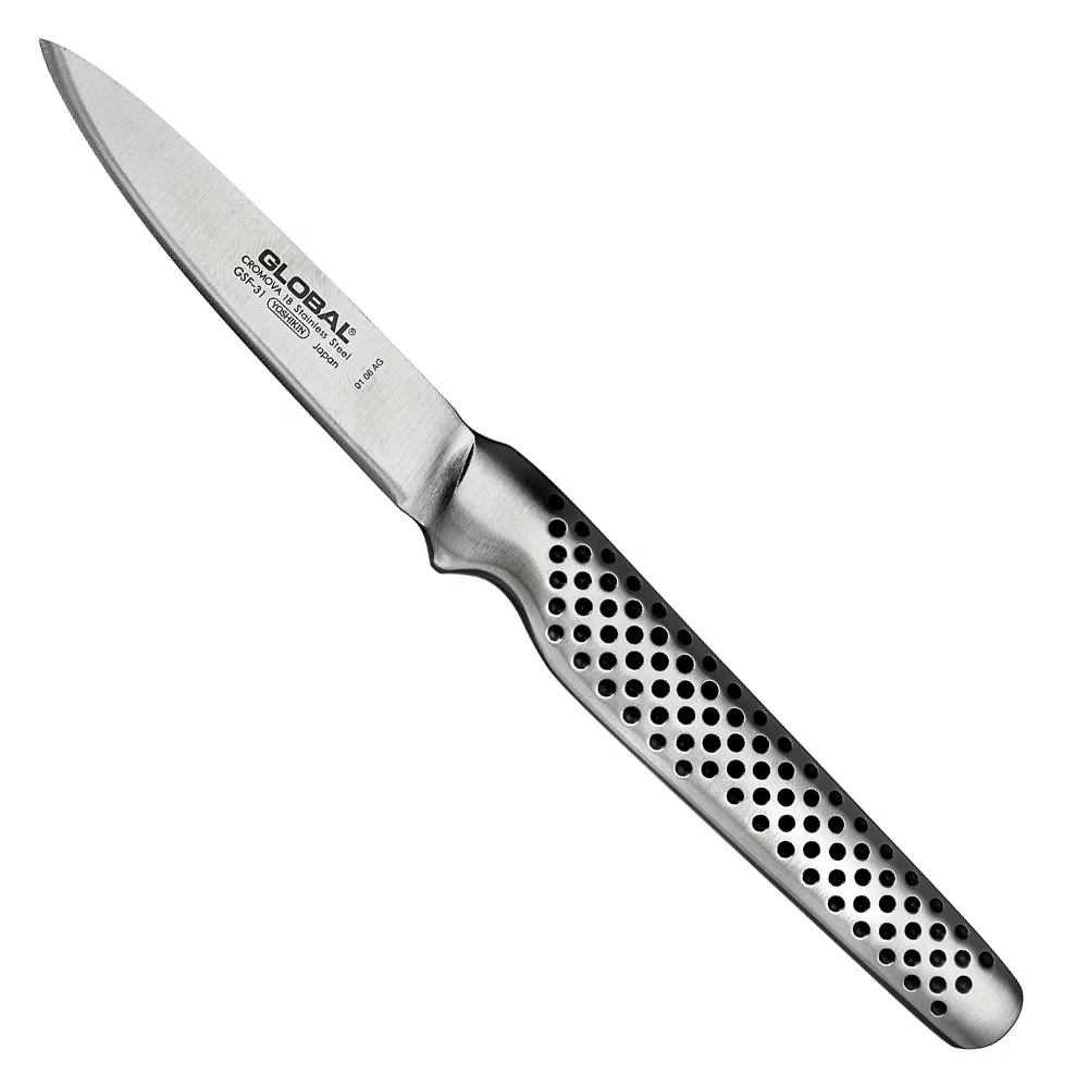 Nóż do obierania, duża rączka 8cm | Global GSF-31