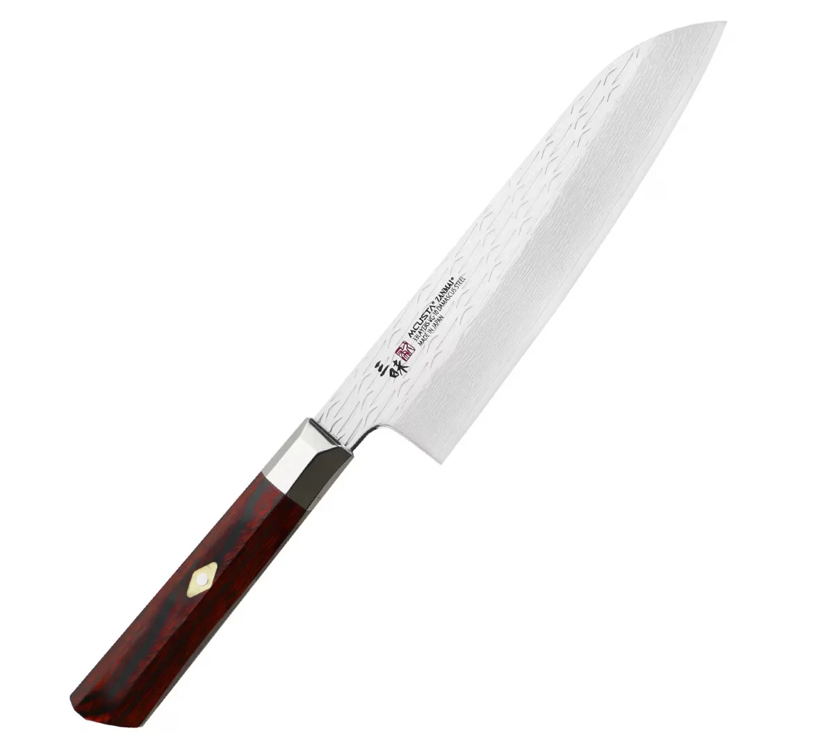 Mcusta Zanmai VG-10 Supreme Ripple Nóż Santoku 18c