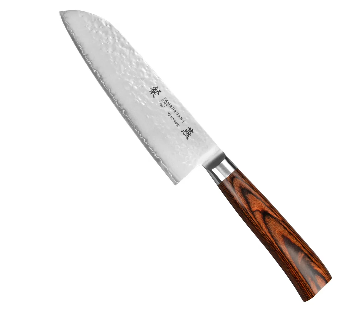 Tamahagane Tsubame Brown VG-5 Nóż Santoku 17,5cm