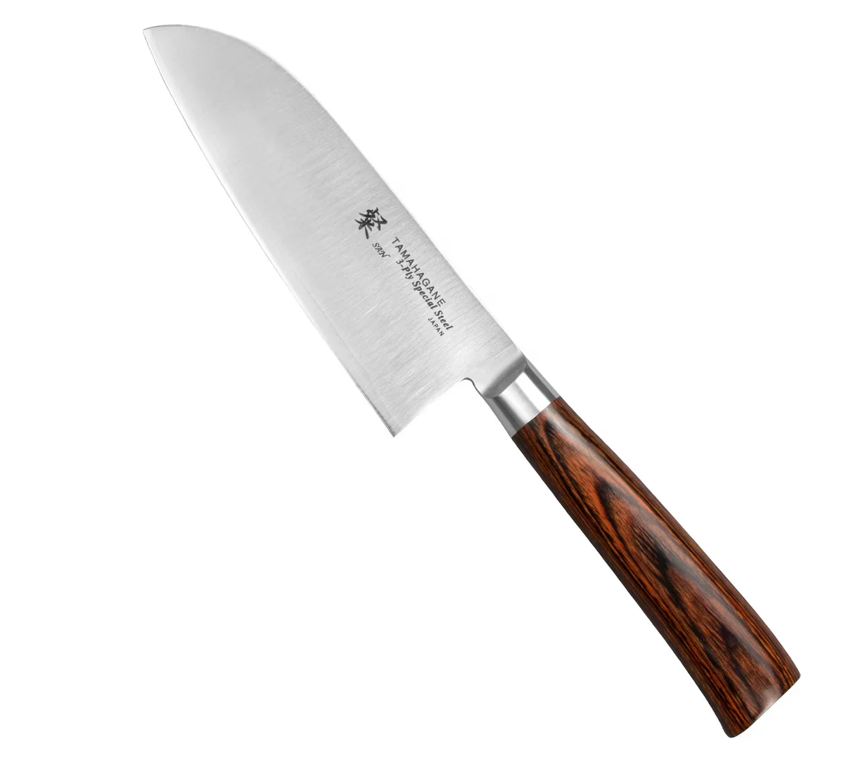 Tamahagane SAN Brown VG-5 Nóż Santoku 12cm