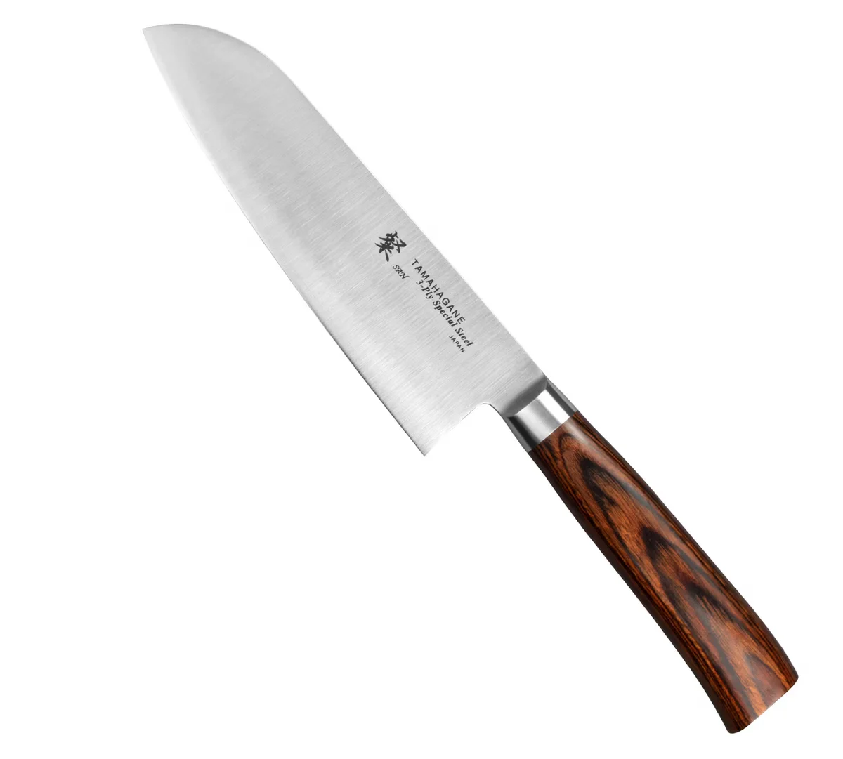 Tamahagane SAN Brown VG-5 Nóż Santoku 17,5cm.