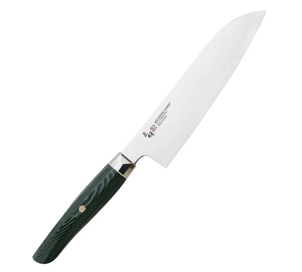 Mcusta Zanmai Green Revolution SPG2 Nóż Santoku 18