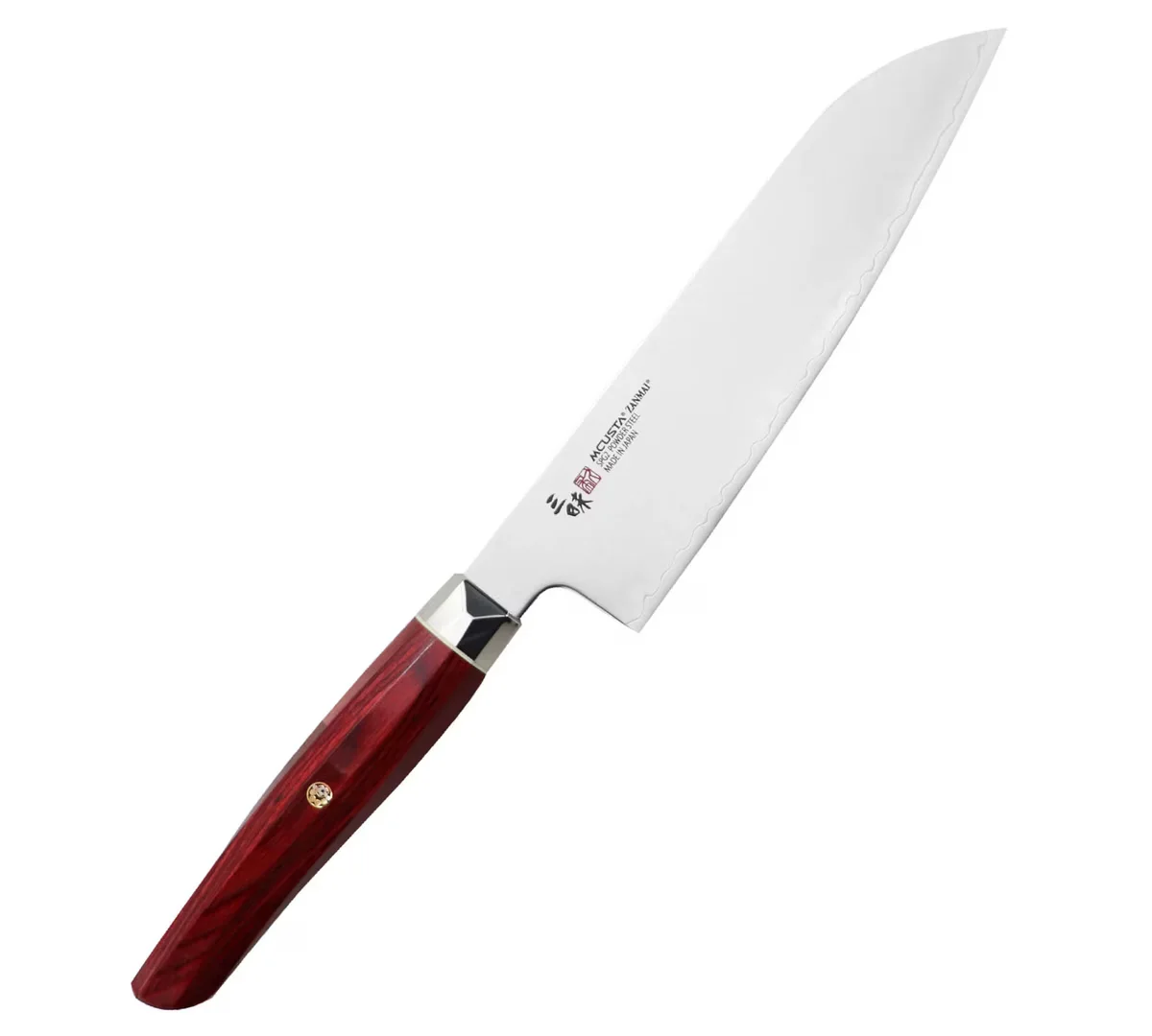 Mcusta Zanmai Red Revolution SPG2 Nóż  Santoku 18c