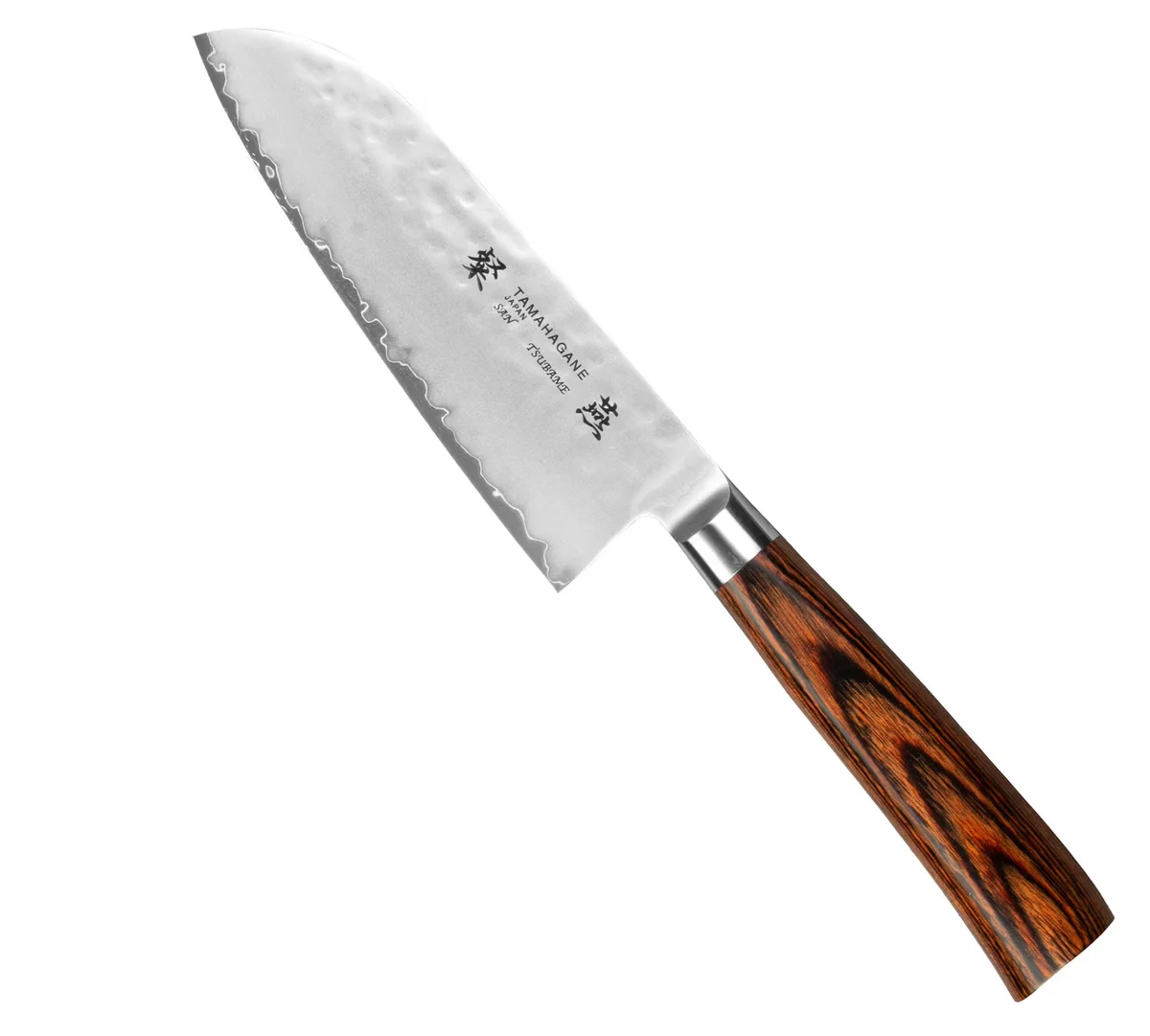 Tamahagane Tsubame Brown VG-5 Nóż Santoku 12cm